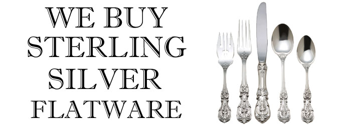 Sterling silver flatware on sale value